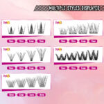 Cross-border European and American foreign trade false eyelash set, large capacity eyelash book mixed style, quality lashes