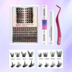 Cross-border DIY segmented false eyelashes, thick and natural for Amazon Europe/America, single-cluster lash extensions 30D40D