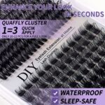 DIY Sectional False Lashes 14 Rows Large Capacity Set False Lashes 30D40D Combination Hot Melt Lash Set