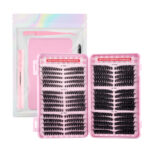 Cross-border DIY segmented pink eyelash book large capacity 30D-100D mixed pack Amazon new style 570 clusters of flower lashes