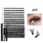 Customized export cross-border best-selling style false eyelash set 30D40D kit Diy cluster s lashe
