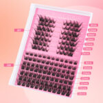 Cross-border new DIY single cluster lashes 30/40/50D European and American false eyelashes with eyelash curler set factory wholesale