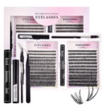 DIY Cross-border E-commerce Eyelash False Eyelashes Mixed Set Large Capacity Source Factory Direct Supply Charming Curled Fluffy Lashes