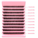 Cross-border bestseller 30-100D cluster lashes, factory stable supply, European and American segmented curly