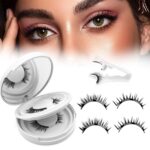 Cross-border best-selling magnetic eyelashes, little devil natural style, glue-free, reusable, upgraded magnetic false eyelashes
