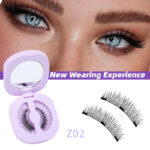 New cross-border fox-style magnetic eyelashes, natural born-feel soft magnetic lashes, integrated box, reusable