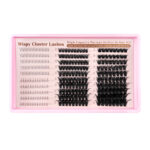 Cross-border large-capacity DIY segmented eyelash extensions D-curve thick fluffy soft single cluster lashes 8-16mm