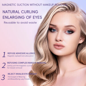 Amazon Best-Selling Eyelash All-in-One Box 3D Hard Stem European and American Thick Magnetic Eyelashes One-Piece Clip Set