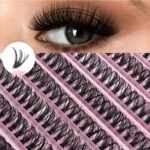Cross-border 30P-100P Thick False Eyelashes Hot Melt Segmented Self-Lash Extension Amazon Wholesale Washboard Set