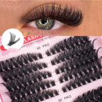 Cross-border DIY segmented pink eyelash book large capacity 30D-100D mixed pack Amazon new style 570 clusters of flower lashes