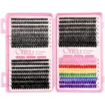 Colorful DIY Cluster False Eyelashes Lash Book Glue Tool Set Russia TikTok Hot Selling Cross-border Wholesale