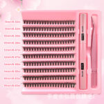 EU-US Cross-Border Best-Selling False Eyelashes 30D 40D 50D Segmented Hot-Melt Flare Lash Set 200 Clusters Voluminous 3D DIY