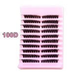Amazon cross-border false eyelashes washboard 80D large capacity thick type European and American segmented false eyelashes Russian outside