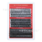 EU/US Cross-border False Eyelash Set 30D 50D 60D 80D Natural Thick DIY False Eyelashes 300 Clusters Large Capacity