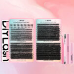 Cross-border European and American foreign trade false eyelash set, large capacity eyelash book mixed style, quality lashes