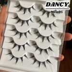 Little Devil Comic Style Wet Lashes Cos Japanese Big Eye False Lashes Curled Thick Thai European and American Hard Stem Lashes