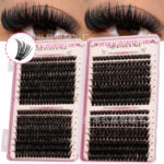 Cross-border bestseller 80D/100D mixed 32-row lash book false eyelashes factory stable supply cluster lashes