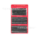 Cross-border best-selling DIY single-cluster false eyelashes 60D/80D self-lamination flower eyelash set large capacity source