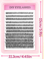 EU/US False Eyelashes Cross-border Amazon Large Capacity 30D 40D 50D Thick Natural Simulation DIY Segmented Lash Book
