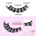 Cross-border European and American style false eyelashes, 7 pairs, thick, natural, curly, cross-border source factory false eyelashes