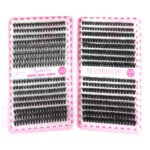 Eyelash Book 30P 40P 32 Row False Eyelash Glue Set 60P 80P Cluster Lashes Thick Segmented European American Cross-border Fluffy