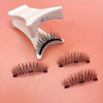 Magnetic No-Glue Three-Magnet False Eyelashes Reusable Natural Simulation Magnetic Eyelash Set Wholesale Cross-Border