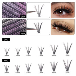 DIY Lashes Extension Kit, European and American Cross-border Eyelash Thick 30D/40D Large Capacity Set