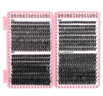 Cross-border DIY False Eyelashes 32 Rows Lash Book 30p 40p 50p - 640 Clusters Glue Tool Set D-Curl Mixed