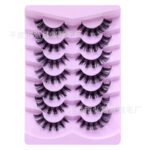 Cross-border European and American style false eyelashes, 7 pairs, thick, natural, curly, cross-border source factory false eyelashes