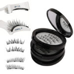 Magnetic False Eyelashes Integrated Case Glue-Free Magnetic Lashes Natural Thick Reusable Factory Wholesale - CY11+M10 Little Devil+K8 (Three-Layer Black)
