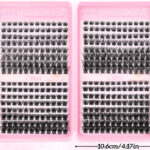 Cross-border best-selling DIY segmented false eyelash kit, Amazon hot-selling large-capacity lash book, voluminous false eyelashes - 32 Rows T50 Pink Eyelash Book