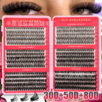 Cross-border bestseller DIY 30D50D80D large-capacity mixed eyelash book, thick and curly 8-16mm, factory soft false eyelashes - 30D50D80D eyelash book