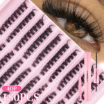 Cross-border Amazon DIY single-cluster segmented fluffy false eyelash set, thick style, hot-melt self-lash extension, 10 rows - Washboard 40P slant-eye set