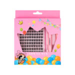 Cross-border false eyelash design and development, hot-selling false eyelash set cluster lashes, factory wholesale customization - SBQ Pink Crown (2-piece set)