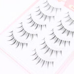 10 Rows Bulk Spiky False Lashes Pure Desire White Moonlight Lazy Three-Step Pure Wild Little Devil Mix - Air Lash Transparent Stem Little Devil