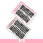 Cross-border 40D brown segment false eyelashes mixed DIY large capacity thick curly self-lash hot melt cluster manufacturer - 30D12 Diagonal Row MIX