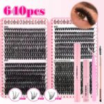 Spiky Lashes Eyelash Book Pointed Fairy 30D European and American Amazon Best Seller DIY Segmented Cross-border False Eyelashes - 30/50 Eyelash Set (Ultra-soft Material)