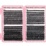Cross-border DIY False Eyelashes 32 Rows Lash Book 30p 40p 50p - 640 Clusters Glue Tool Set D-Curl Mixed - D single box lashes 640 clusters