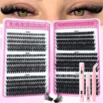 European and American cross-border best-selling false eyelash set 30D-100D large capacity mixed DIY eyelash book source factory - 3040506080100D Eyelash Book + Glue + Tweezers + Adhesive Remover