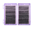 Overseas cross-border hot-selling large-capacity eyelash book tool set, thick DIY segmented bestseller 80D100D eyelash book - 80D100D purple eyelash book