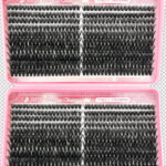 Cross-border best-selling DIY segmented false eyelash kit, Amazon hot-selling large-capacity lash book, voluminous false eyelashes - 40 Rows/50D/60D Pink Lash Book