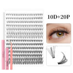 Customized export cross-border best-selling style false eyelash set 30D40D kit Diy cluster s lashe - DIY10P/20P Powder Mixing Tool