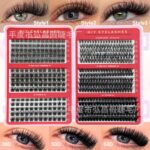 Cross-border bestseller, 6 styles DIY new large-capacity mixed lash book, thick and curled, 8-16mm, factory - ACD30D50D80D lash book