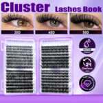 False eyelash set cross-border trade eyelash book D-curve Amazon segmented self-lash extension kit - N-JMS