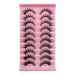 Large Volume One‑Strip Fox‑Eye False Eyelashes, Black Band Dense Curly Pair Lashes, Factory Wholesale - MAA022-05 HL10-05