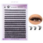 European and American cross-border dense large-volume 280 clusters D-curve DIY eyelashes segmented single-cluster lash extension wholesale - DIY-30P without tools