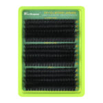 300 clusters large capacity 80D100D120D dense European and American fluffy segmented hot melt lash cluster - 80P green tray single box