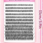 EU/US False Eyelashes Cross-border Amazon Large Capacity 30D 40D 50D Thick Natural Simulation DIY Segmented Lash Book - White DIY base card 304050D tool set