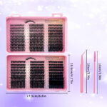 Cross-border bestseller, foreign trade single-cluster segmented DIY natural thick false eyelashes, large-capacity lash book, self-applied eyelashes - DIY-JMSS