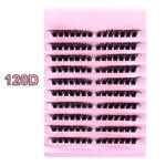 Amazon cross-border false eyelashes washboard 80D large capacity thick type European and American segmented false eyelashes Russian outside - 120D